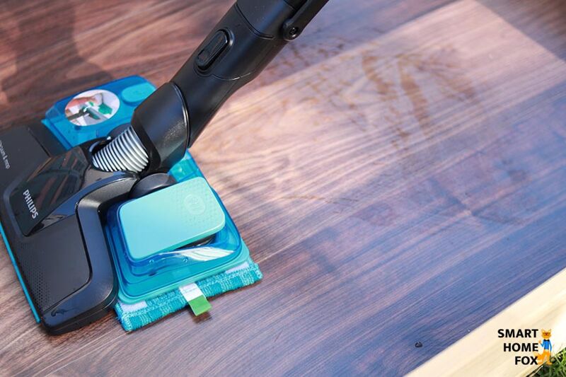 Mopp nach dem Wischen im Staubsauger mit Wischfunktion Test